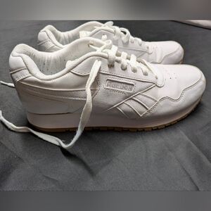 Reebok Classic White Sneakers with Brown Sole